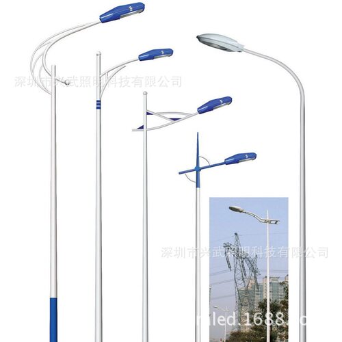 可调光LED路灯路桥街道广场隧道照明兴武智慧照明智能路灯杆灯柱