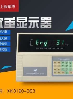 上海耀华XK3190-DS3称重显示器汽车衡大地磅数字仪表打印磅头秤头