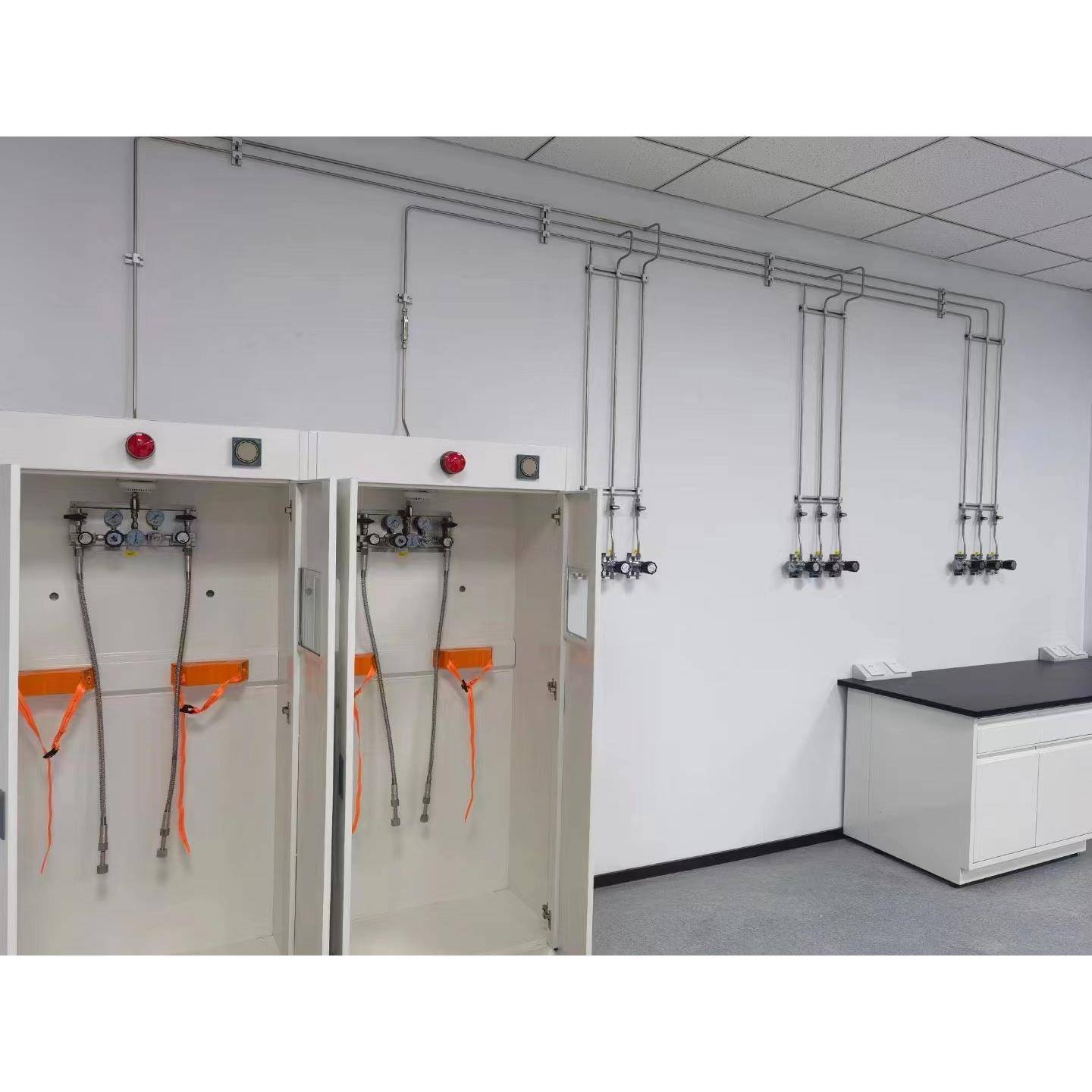 实验室气路管路供气系统分排气直通多通气路气路系统布局安装