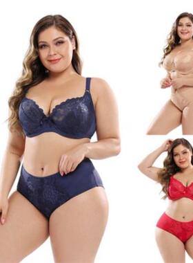big Lady Bra Set Women ECup Plus Size Underwear Bras文胸套装