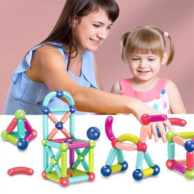 极速22182PCS Magnetic Stick Construction Set Designer Buildi