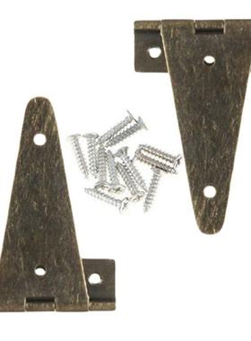 2pcs Ronze Flat Hinge Heavy Duty Wooden Box Wine Box T Hinge