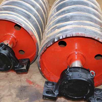 供包胶传动滚筒 输送带无动力辊筒 输送机橡胶滚筒包胶新