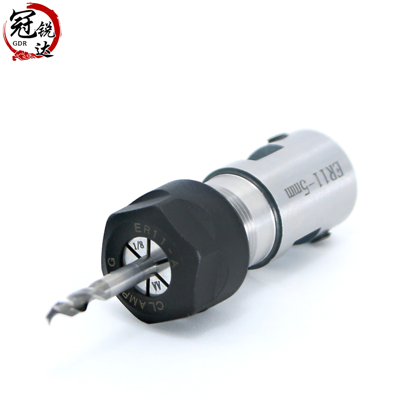 ER11 ER16 ER20雕刻机电主轴 电机轴刀杆 延长杆 ER钻夹头刀套5mm