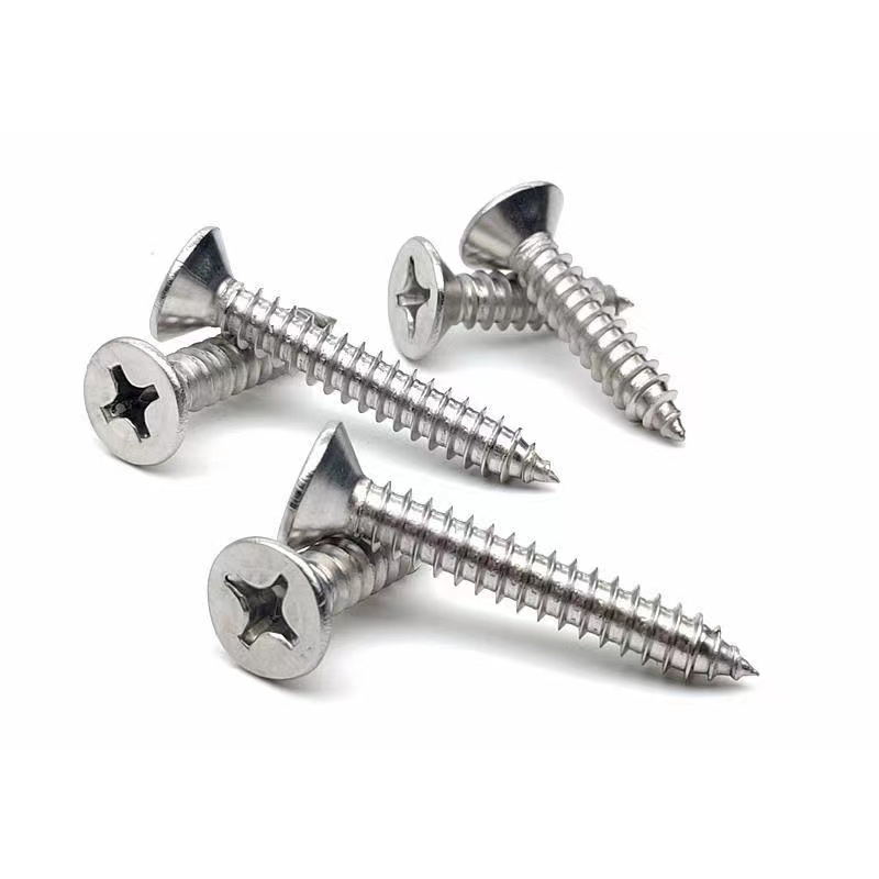 。304不锈钢十字沉头自攻钉平头自攻螺丝木螺丝 M3.5M3.9M4.2M4.8