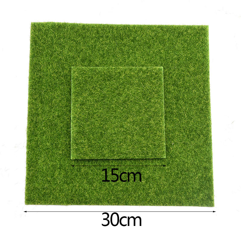 1pcs 15/30cm Green Turf Grass Fake Grass Carpet Artificial L