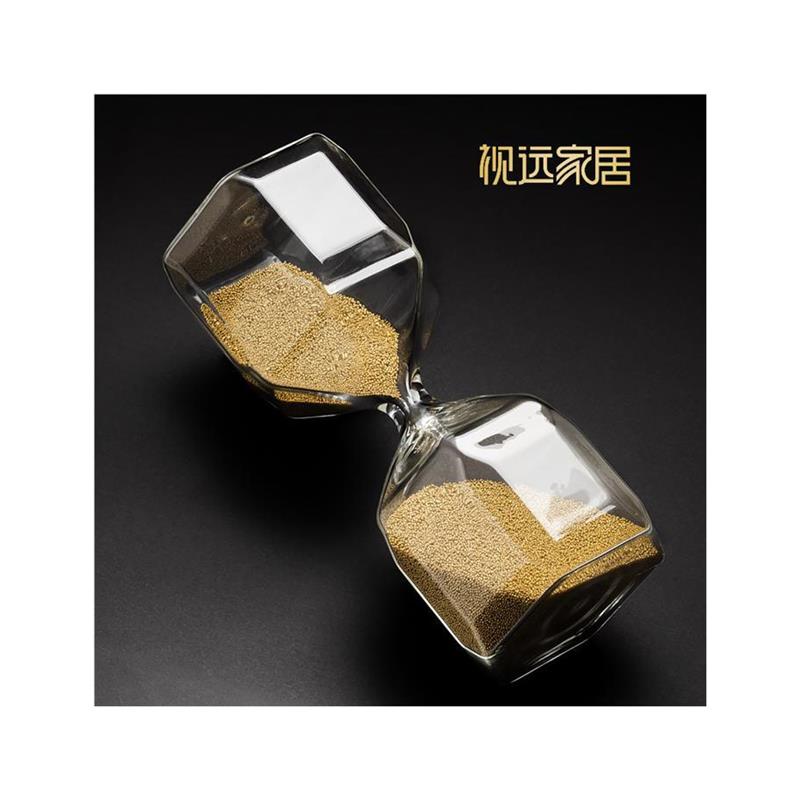北欧风简约儿童5分钟计时器客厅工艺礼品摆饰玻璃摆件面膜沙漏家