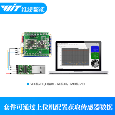电子罗盘PNI磁力计模块RM3100磁场传感器QMC/HMC5883L地磁感应器