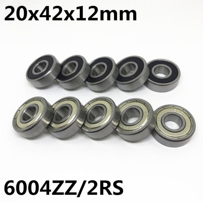 10pcs High quality 6004ZZ 6004-2RS ball bearing 20x42x12mm d