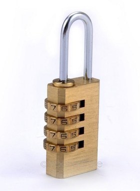 4 Digit Metal Combination Lock Password Plus Padlock Protabl