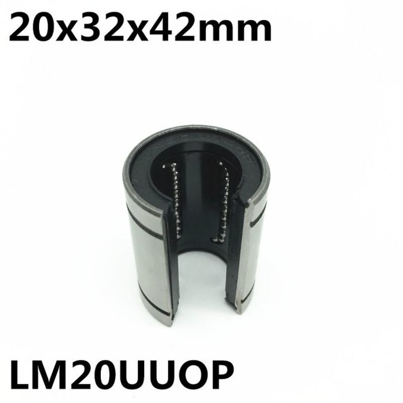 2pcs LM20UUOP 20mm Linear bearings Open Type LM20OP Free shi