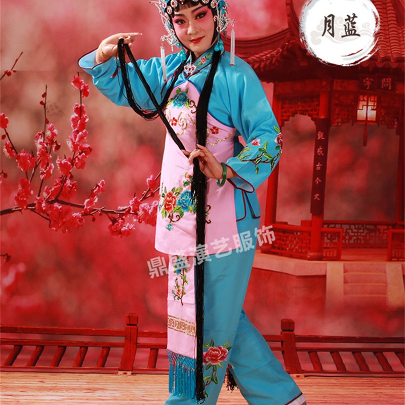 戏曲京剧戏剧演出丫鬟衣花旦服装戏衣 戏服小旦衣袄裙裤小衣包