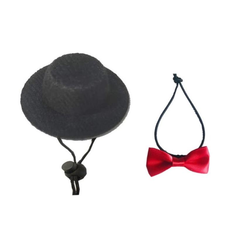 Lizard Traction Rope Hat Bow Tie Soft Leather Reptile Bearde