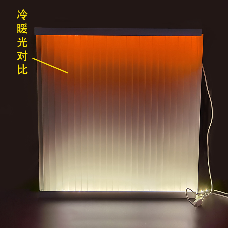 30/40mm乳白磨砂扩散半透明漫反射幕墙隔断装饰门头PC插接PC