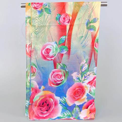 。Fashion Chiffon silk scarf womens versatile long scarf au