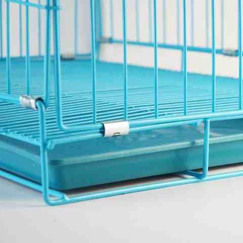 加粗折叠泰迪铁丝笼子大小中型狗笼鸡笼兔笼猫笼带托盘贵州不发货