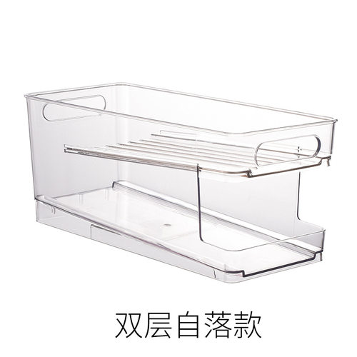 极速Japanese simple double-layer transparent beverage refrig