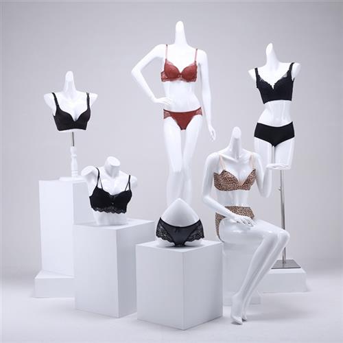 道具背心橱窗展示衣服架假体商场内衣模特架人模丰满型。女服装店
