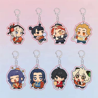 罗小黑战记2周边新年Q版双面亚克力钥匙扣学生背包挂件装饰小礼物