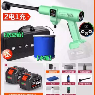 洗车机冲洗 现货新型充电超强增压洗车家用水枪高压刷车锂电无线式
