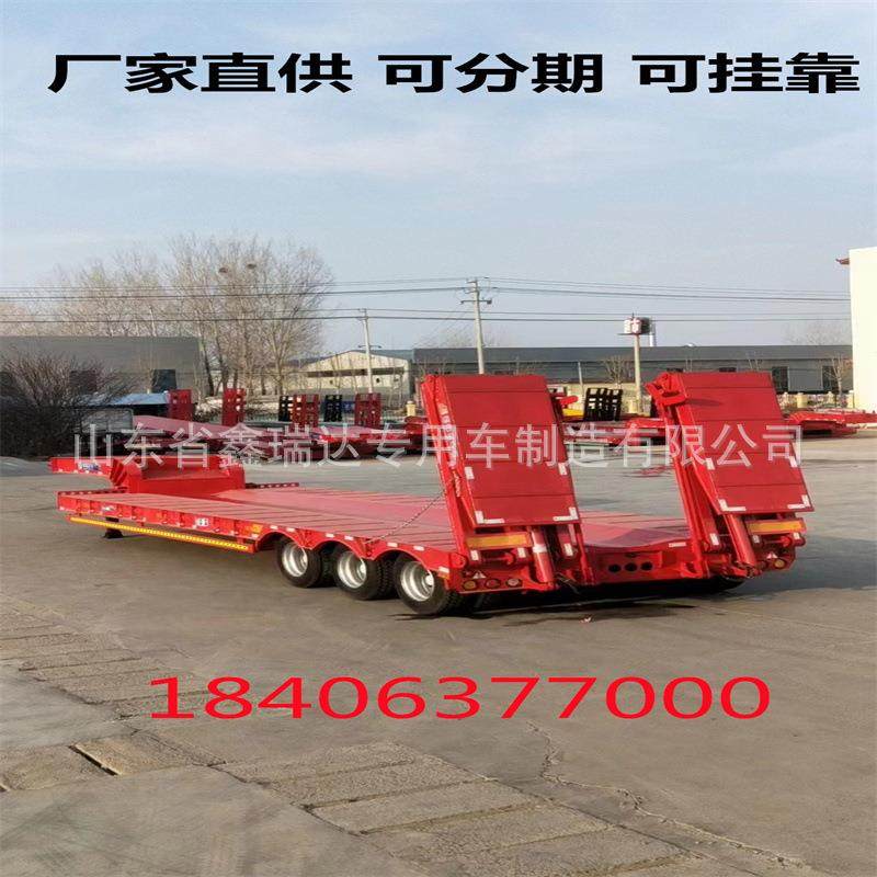 低平板三线六轴四线八轴伸缩式勾机板半挂车低平板半挂车大件运输,农机/农具/农膜,农用运输车辆,淘宝优惠券,粉丝福利购,淘宝优惠卷