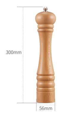 myle榉木手动研磨器研粉器胡椒磨盐磨陶瓷芯可调粗细