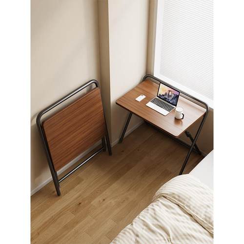 折叠桌书桌简易家用办公桌卧室床边小桌子可折叠学生学习桌电脑桌