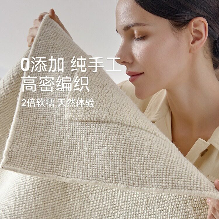 天然纯手织夏季薄款羊毛地毯客厅进口手工编织高端家用客厅地毯
