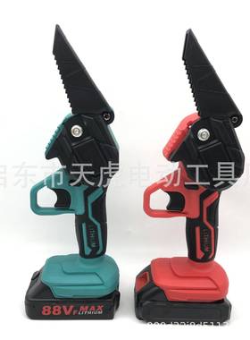 4寸充电伐木锯6寸电链锯锂电锯链条锯无线电动锯修枝锯手持据