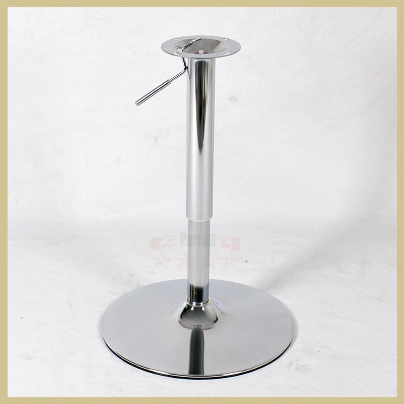 圆形喇叭底盘升降桌脚可转动边几底座休闲餐桌支架