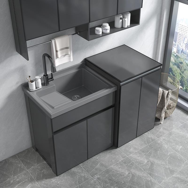 阳台洗衣机柜波轮洗衣机伴侣翻盖式洗衣柜组合防雨防晒阳台洗新品