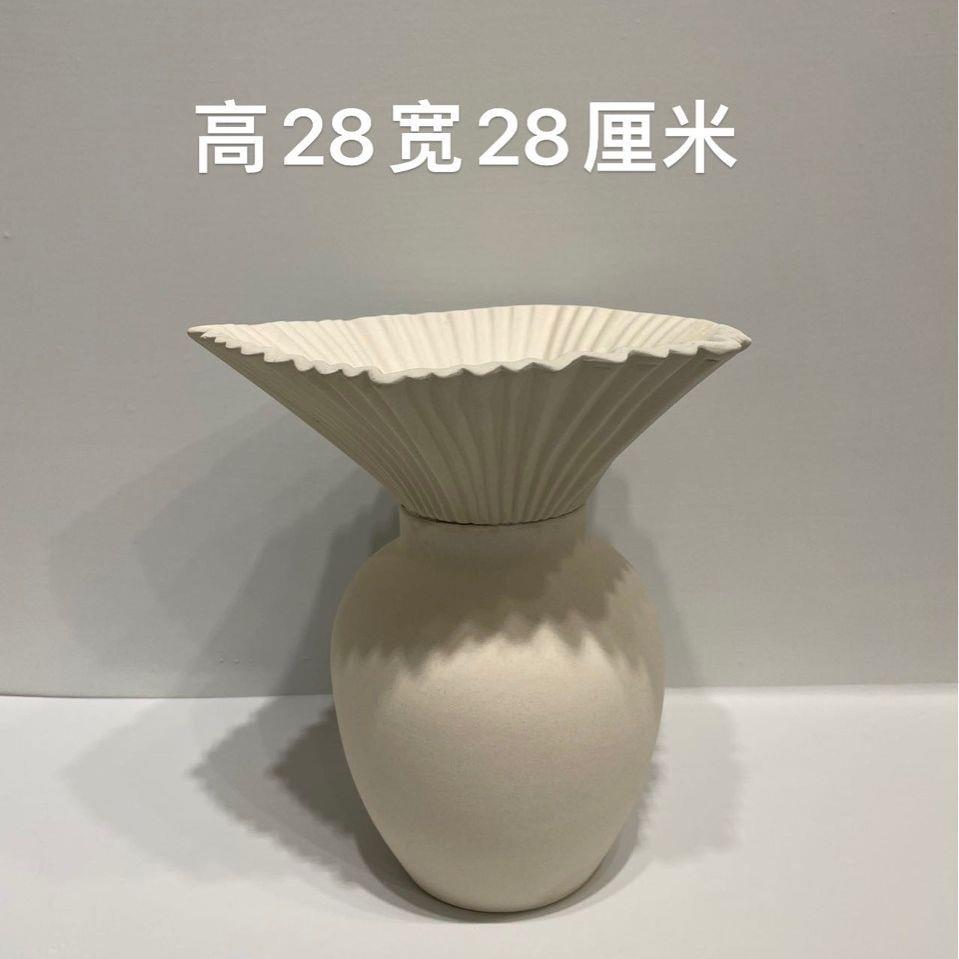植物水培大肚条纹北欧欧式玻璃干花白色简约玻璃瓶插花小清新