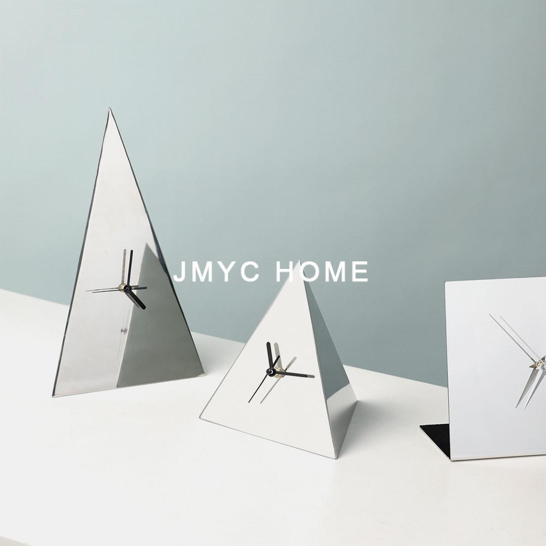 不锈钢欧式个性时钟台钟摆件儿童房客厅书房家居创意桌面钟表座钟