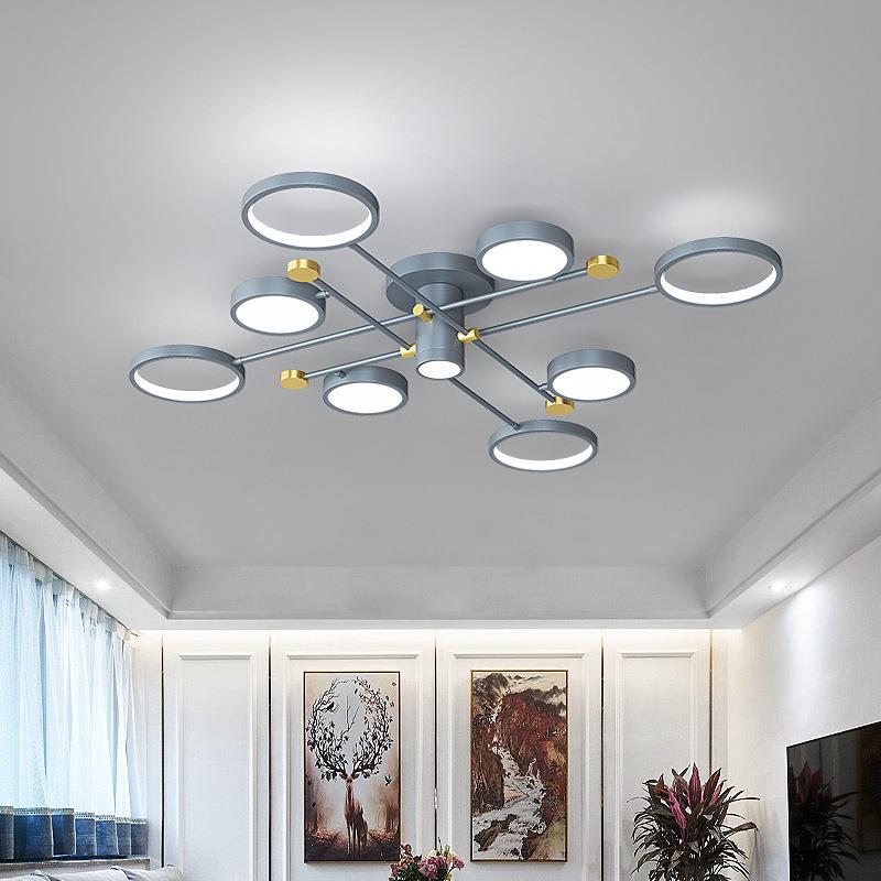 2022新品设计师推灰色北欧吸顶灯LM2149现代简约客厅灯房间卧室灯