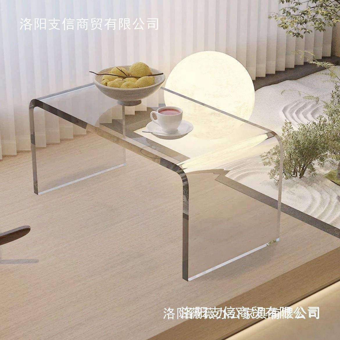 家用透明阳台亚克力矮桌飘窗小桌子窗台茶几网红榻榻米茶几小桌子
