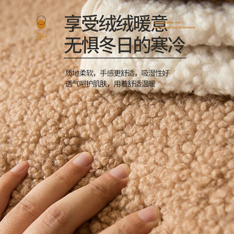 冬季羊羔绒沙发垫防滑北s欧简约坐垫子四季通用加厚布艺毛绒沙发