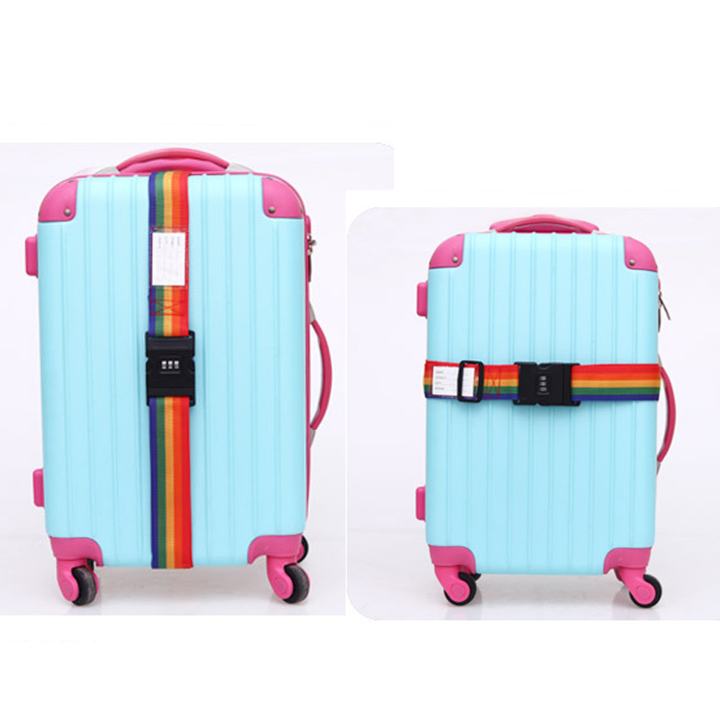 Travel suitcase safety rope Luggage Strap Adjustable Passwor