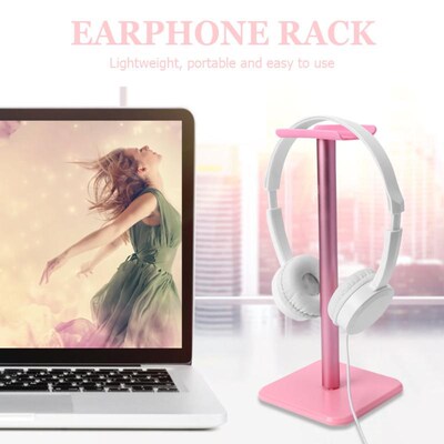 极速Pink Headphone Stand Table Headset Holder Classic Earpho