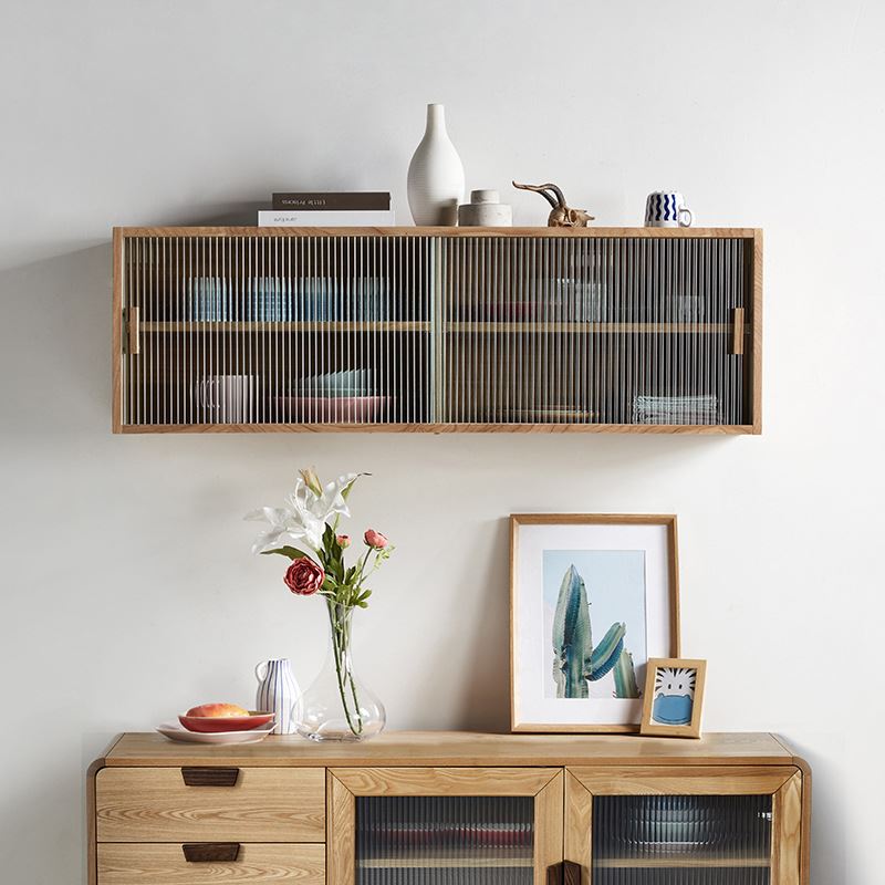 实木厨房吊柜墙壁柜餐厅挂墙式置物架客厅电视机装饰柜阳台壁挂柜