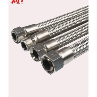 不锈钢波纹管工业蒸汽高温耐腐蚀金属软管螺纹连接4分2寸304DN15