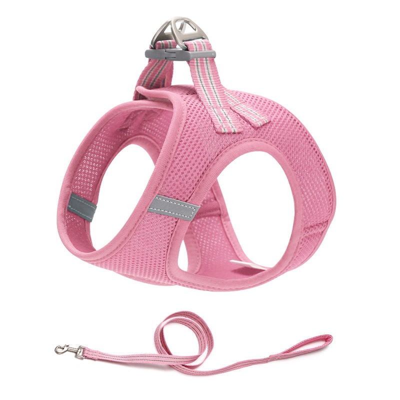 超透气狗狗牵引绳胸抱婴袋背心式猫咪外出防挣脱宠物遛狗栓猫链子