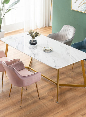 Nordic Luxury Living Room Dining Chairs European Backrest