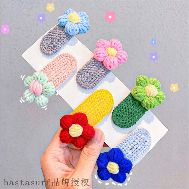Korean autumn and winter hair accessories new wool hairpin