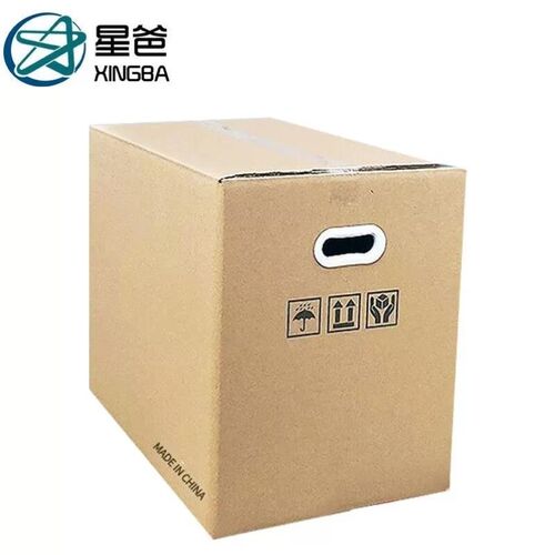 星爸搬家纸箱子有扣手80*50*605个装K大号纸箱打包收纳箱快递箱