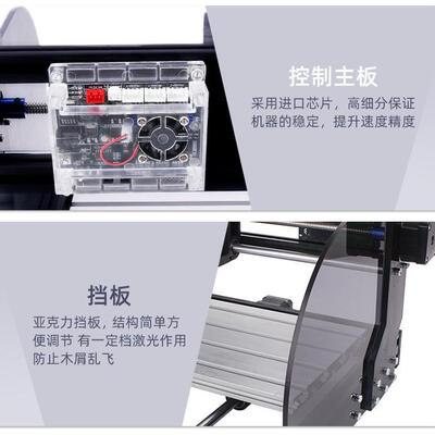 三轴雕刻机CNC3018pro-m小型数控切割机三轴迷你DIY激光雕刻机