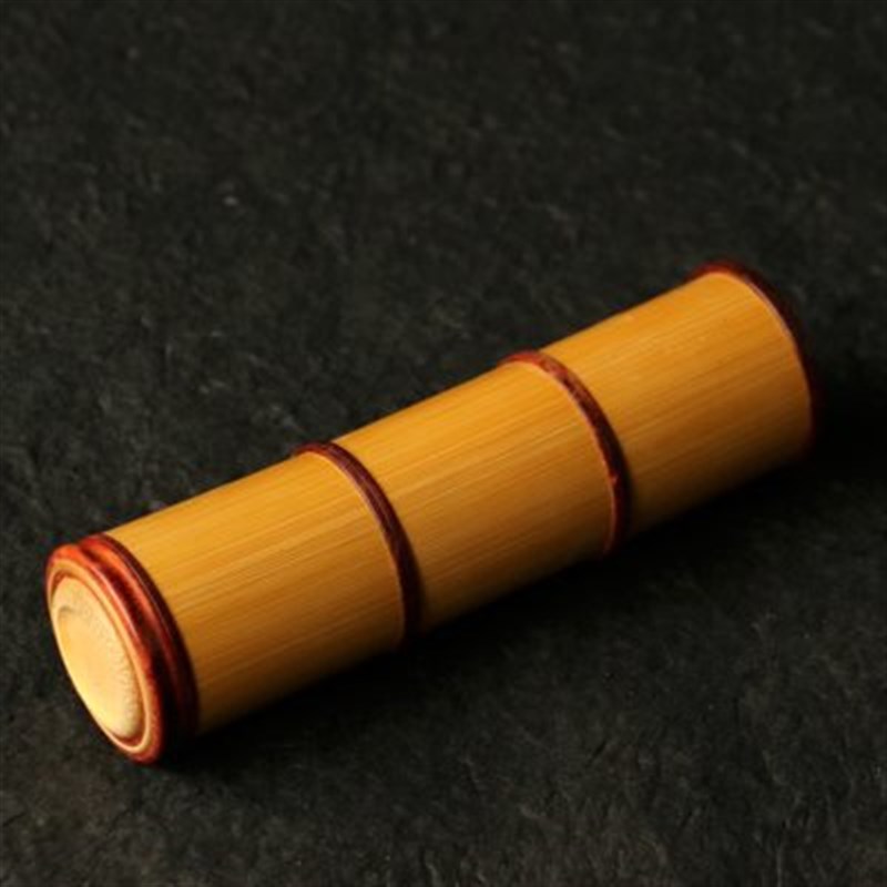 精品海派老玉竹茶叶罐三节多种储茶仓竹制便N携式出差旅行茶筒包