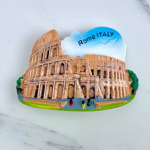 树脂意大利罗马角斗场立体冰箱贴磁贴世界旅游文创纪念礼物礼品