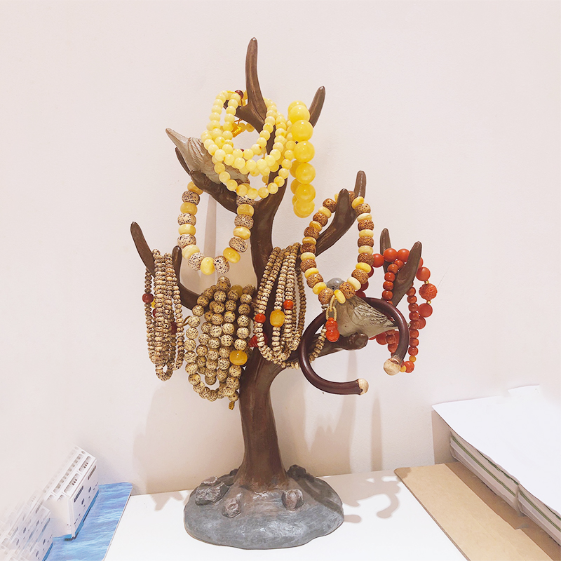 新品手串架家用玄关挂钥匙文玩架佛珠项链展示架首饰架收纳饰品架