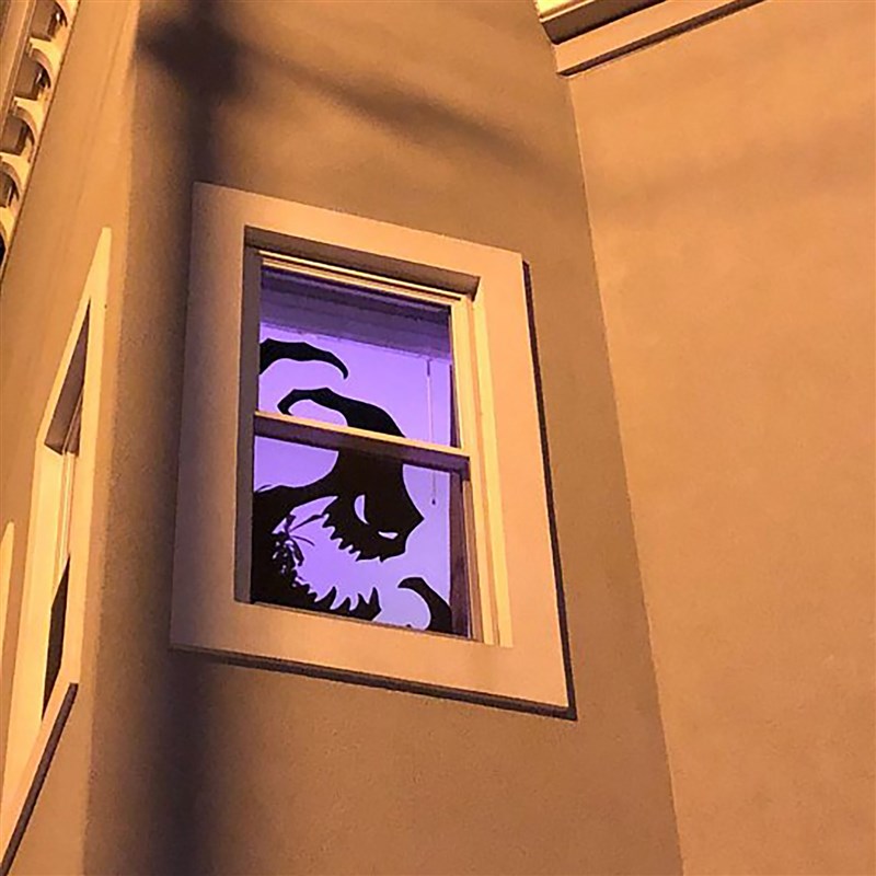 Abyss Devil Peeping Shadows Window Stickers Home Decoration