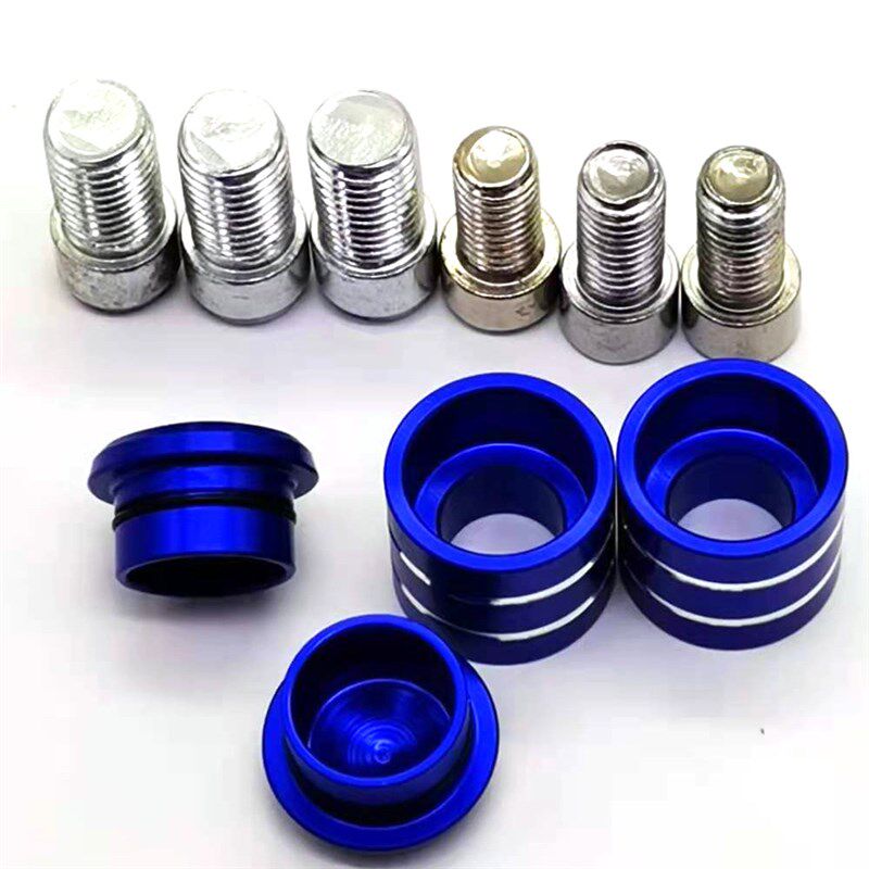 适用yamaha摩托车FZ6FZ8FZ1铝合金改装后视镜螺丝堵头孔塞